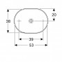 Geberit Variform 500.774.01.2 Раковина 55 см.