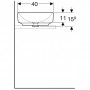 Geberit Variform 500.774.01.2 Раковина 55 см.