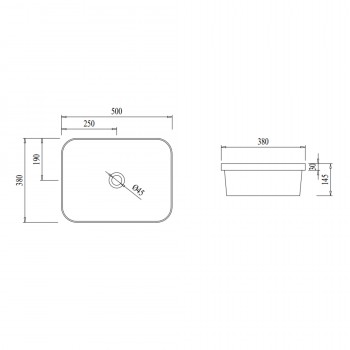 Раковина Qtap Scorpio 500х380х145 White з донним клапаном QT1411K490W