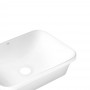 Комплект Qtap Scorpio: Раковина врізна прамокутна 500х380х145 мм White + Донний клапан PU02