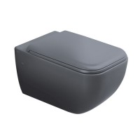 Унітаз підвісний Cielo Shui Comfort SHCOVSKCPVSHCOTFCM Cemento з кришкою soft close