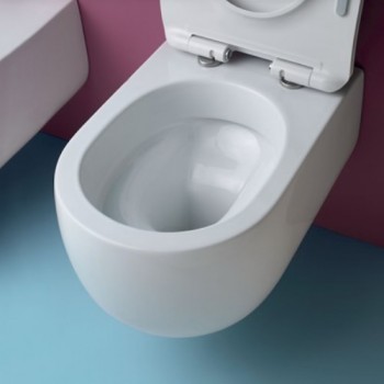 Унитаз подвесной Kerasan Flo 3111 01 безободковый 54 см.