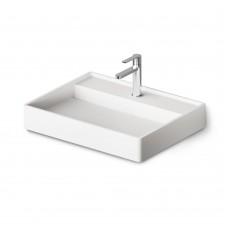 Умивальник підвісний PAA Infinity 600, Silkstone, зі зливом, 60х47, Matte White (IINFSM_00)
