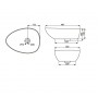 Devit Ovale 1514136 Раковина 467х342 мм.