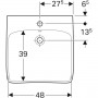 Geberit Selnova 500.302.01.1 Раковина (55 см.)