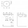 Geberit Variform 500.749.01.2 Раковина 42 см.