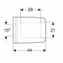 Geberit Xeno2 500.833.01.1 Сидіння з кришкою soft-close, швидкоз'ємні кріплення quickfix