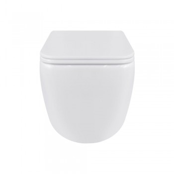 Унитаз подвесной Qtap Gemini безободковый с сиденьем Soft-close QT2533076EUQW