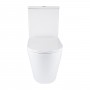 Унітаз підлоговий Qtap Vlasta Ultra Quiet безобідковий з сидінням Soft-close WHITE QT28228300W