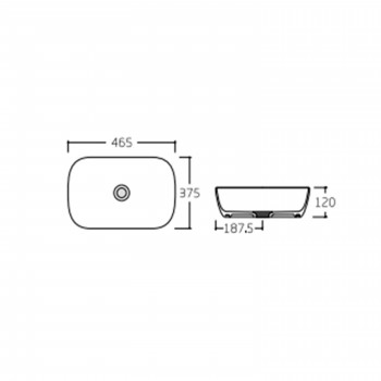 Раковина-чаша Qtap Aquarius 465x375x120 White QT21116302W