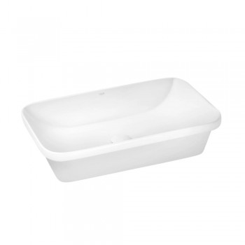 Комплект Qtap Scorpio: Раковина врезная прямоугольная 610х380х150 мм White + Донный клапан PU02