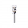 Комплект Qtap Scorpio: Раковина врезная прямоугольная 610х380х150 мм White + Донный клапан PU02