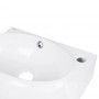 Комплект Qtap Leo: Раковина подвесная овальная правая 430x290x140 мм White + Донный клапан PU02O