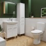 Унитаз-компакт Cersanit Cersania 704 SimpleOn 011 3/6 л с дюропластовым сиденьем с плавным закрыванием и функцией простого снятия