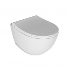 Підвісний унітаз з кришкою Quarter Bath Concorde безобідковий, білий (70CO03052.00.1.3.01/30SCR.03.02.03.)