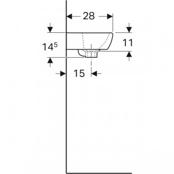 Geberit Selnova 500.316.01.1 Раковина (36 см.)