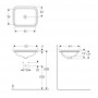 Geberit Variform 500.761.01.2 Раковина 45 см.