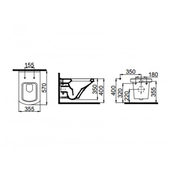 Idevit Vega 2804-0605 Унітаз підвісний