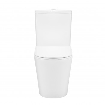 Унитаз-компакт Qtap Scorpio безободковый с сиденьем Soft-close QT14226002W