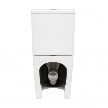 Унитаз-компакт Qtap Scorpio безободковый с сиденьем Soft-close QT14226002W