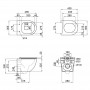 Унитаз подвесной Qtap Robin New безободковый с сиденьем Soft-close QT1333046EUQW