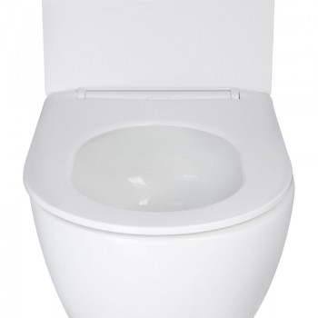 Унитаз подвесной Qtap Robin New безободковый с сиденьем Soft-close QT1333046EUQW