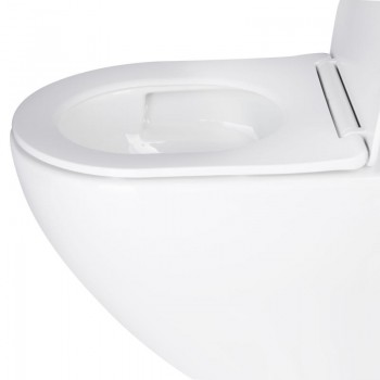 Унитаз подвесной Qtap Robin New безободковый с сиденьем Soft-close QT1333046EUQW