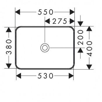 Раковина Hansgrohe Xuniva 60168450 55х40 см.