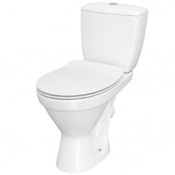 Унитаз-компакт Cersanit Cersania 705 SimpleOn 011 3/6 л с дюропластовым сиденьем SLIM с плавным закрыванием и функцией простого снятия