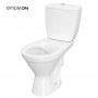 Унитаз-компакт Cersanit Cersania 705 SimpleOn 011 3/6 л с дюропластовым сиденьем SLIM с плавным закрыванием и функцией простого снятия