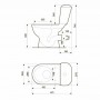 Унитаз-компакт Cersanit Merida 772 011 3/6 л с полипропиленовым сиденьем с металлическими креплениями