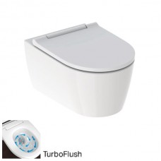 Унітаз підвісний Geberit One 500.201.01.1 TurboFlush, KeraTect з кришкою SoftClose