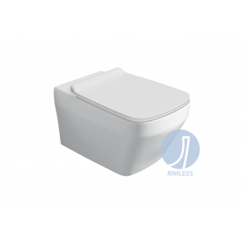 Унитаз подвесной Simas Baden Baden BB18/F87(85)/BB004 с крышкой soft-close