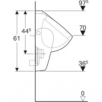 Geberit Selnova 500.344.01.1 Писсуар