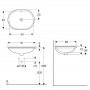 Geberit Variform 500.757.01.2 Раковина 55 см.