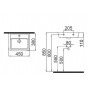 Idevit Halley 0101-4385 Раковина 45 см.