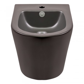 Биде подвесное Qtap Scorpio 515x360x345 Matt black QT1455053FMB