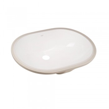 Комплект Qtap Stork: Раковина врізна овальна 560x395x195 мм White + Донний клапан PU02O