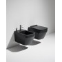 Унітаз підвісний Simas Baden Baden BB18/F87(85)/BB004NM з кришкою soft-close Nero matt