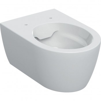 Подвесной унитаз Geberit iCon, воронковидный, закрытая форма, Rimfree: T=53см, Белый (501.661.00.1)