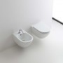 Kerasan Aquatech 3714 01+3791 01 Унітаз підвісний з кришкою 3791 01, безобідковий