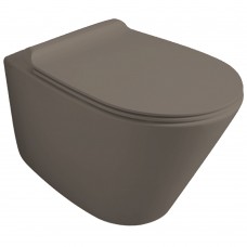 Унитаз подвесной Simas Gambassi GA18/F85 /GA004 + крышка, Moka