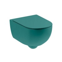 Унитаз подвесной с крышкой Nic Design Pin, Amazzonia глянец (003709077/005712077)