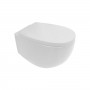 Унітаз підвісний з кришкою Nic Design Milk 34,5 x 52 x 28,5h, білий (003482001/005528001)