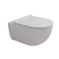 Унитаз подвесной с крышкой Flaminia APP 54x36xh27 см с системой Gosilent, Latte Milky white matt (AP118SLAT/APCW10LATTE) старый арт AP118G