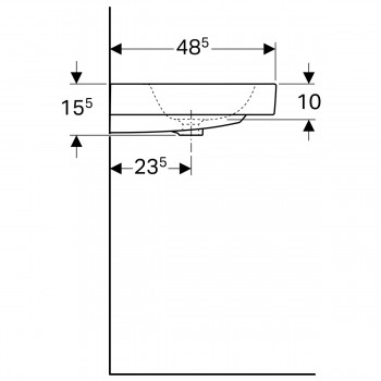 Geberit Icon 124060000 Раковина 60 см.