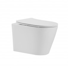 Унітаз підвісний Qtap Scorpio безободковий Ultra Quiet з сидінням Soft-close QT14332380AW