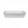 Раковина накладная Qtap Virgo N прямоугольная без донного клапана WHITE QT18116308W