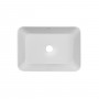 Раковина накладная Qtap Virgo N прямоугольная без донного клапана WHITE QT18116308W