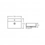 Раковина Qtap Nando LT 500х420х130 Matt black QT12116146AMB